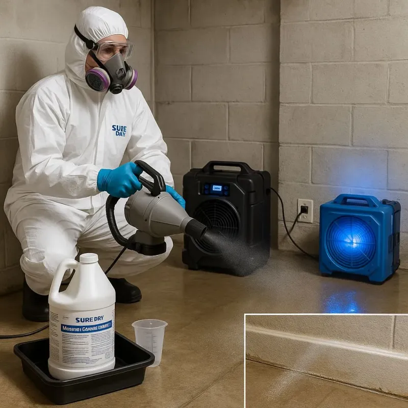 Sanitization and Odor Removal process in Derry Village, NH